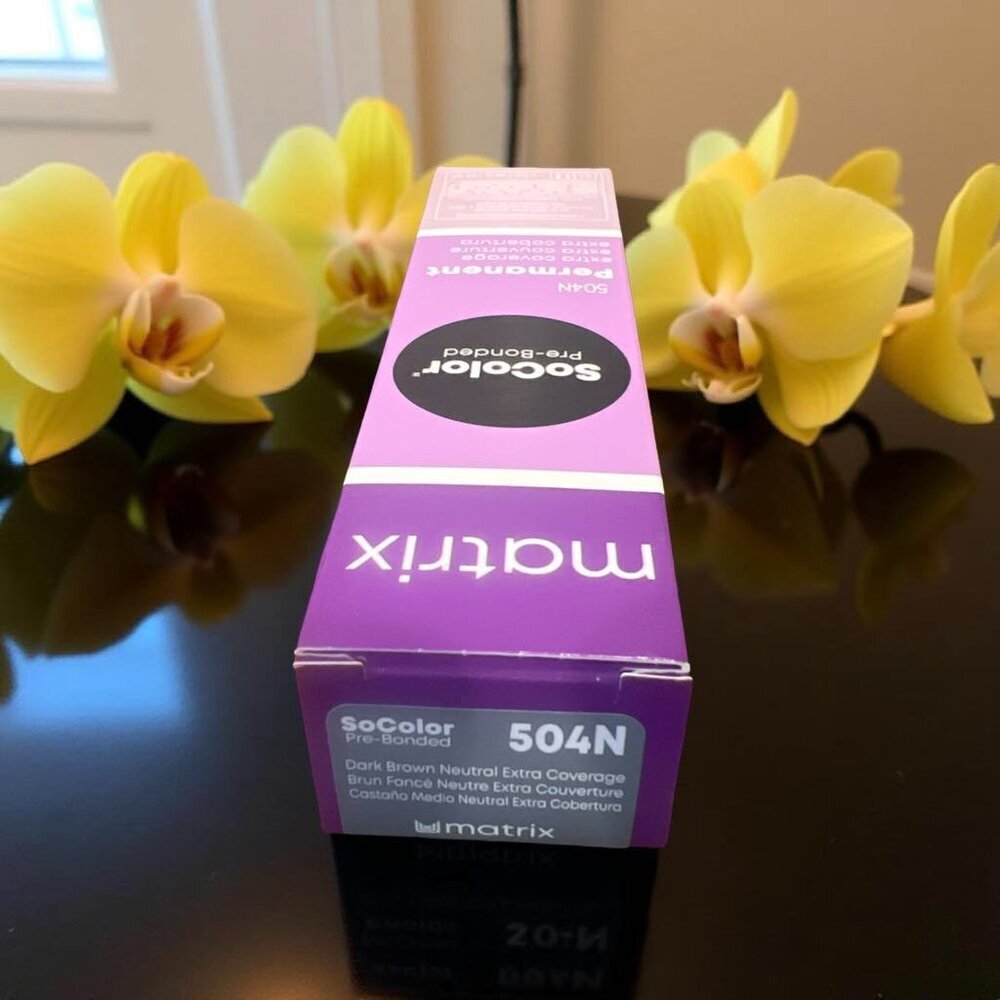 Matrix SoColor Pre Bonded 504N Dark Brown Neutral Extra Coverage 3 oz